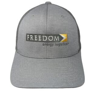 Team 365 Freedom Energy Logistics Gray Trucker Hat One Size Mesh Snapback